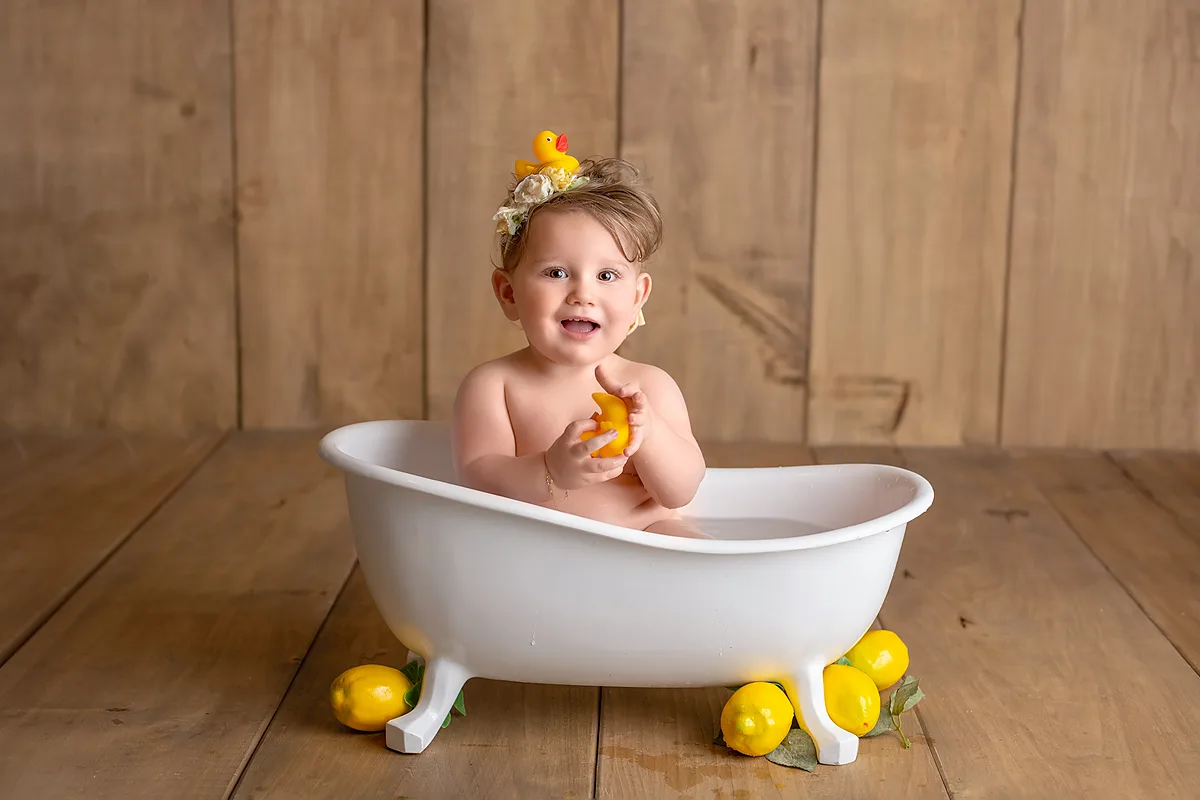 Babyfoto zum 6-Monats-Meilenstein