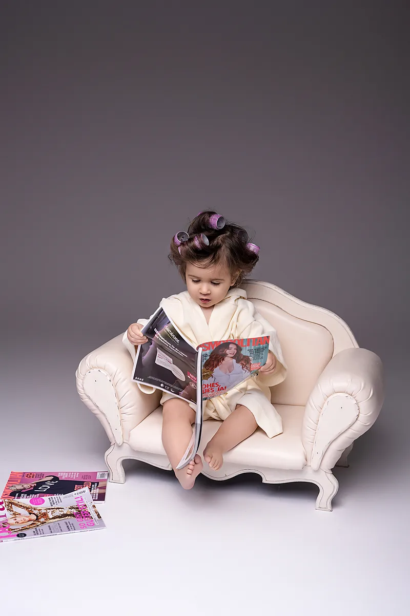 Babyfotografie im Studio – natürliches Porträt