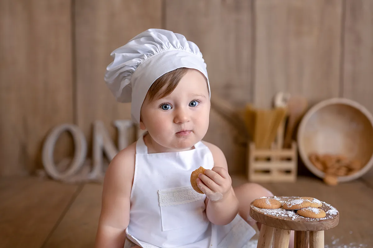 Babyfoto – pastellfarbene Studio-Deko
