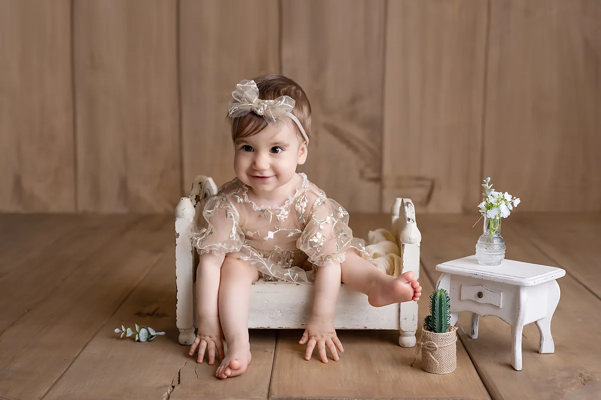 Babyporträt zum ersten Geburtstag