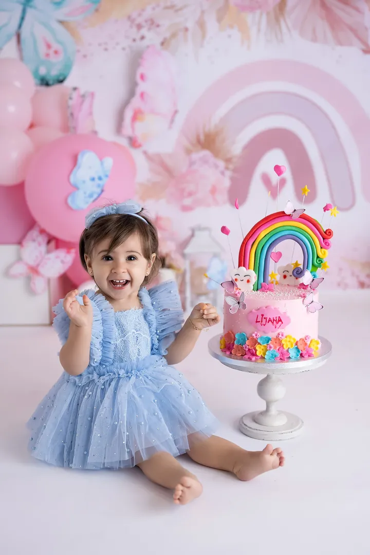 Baby- und Cake-Smash-Fotoshooting