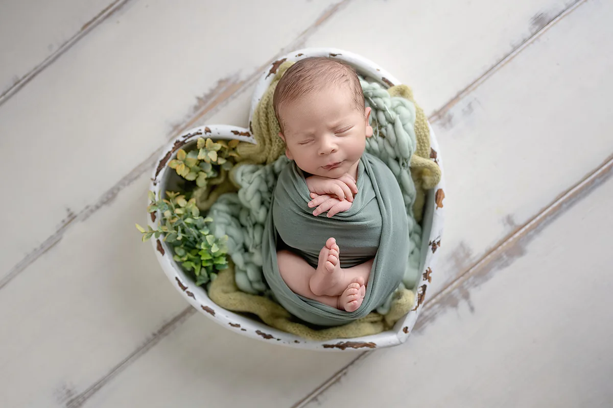 Newborn-Fotografie – Detail der kleinen Zehen