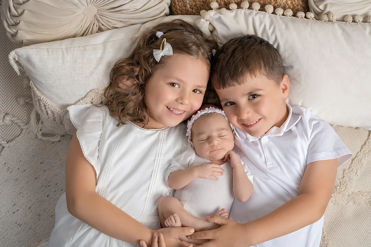 Newborn-Shooting – Baby in Pastelltönen